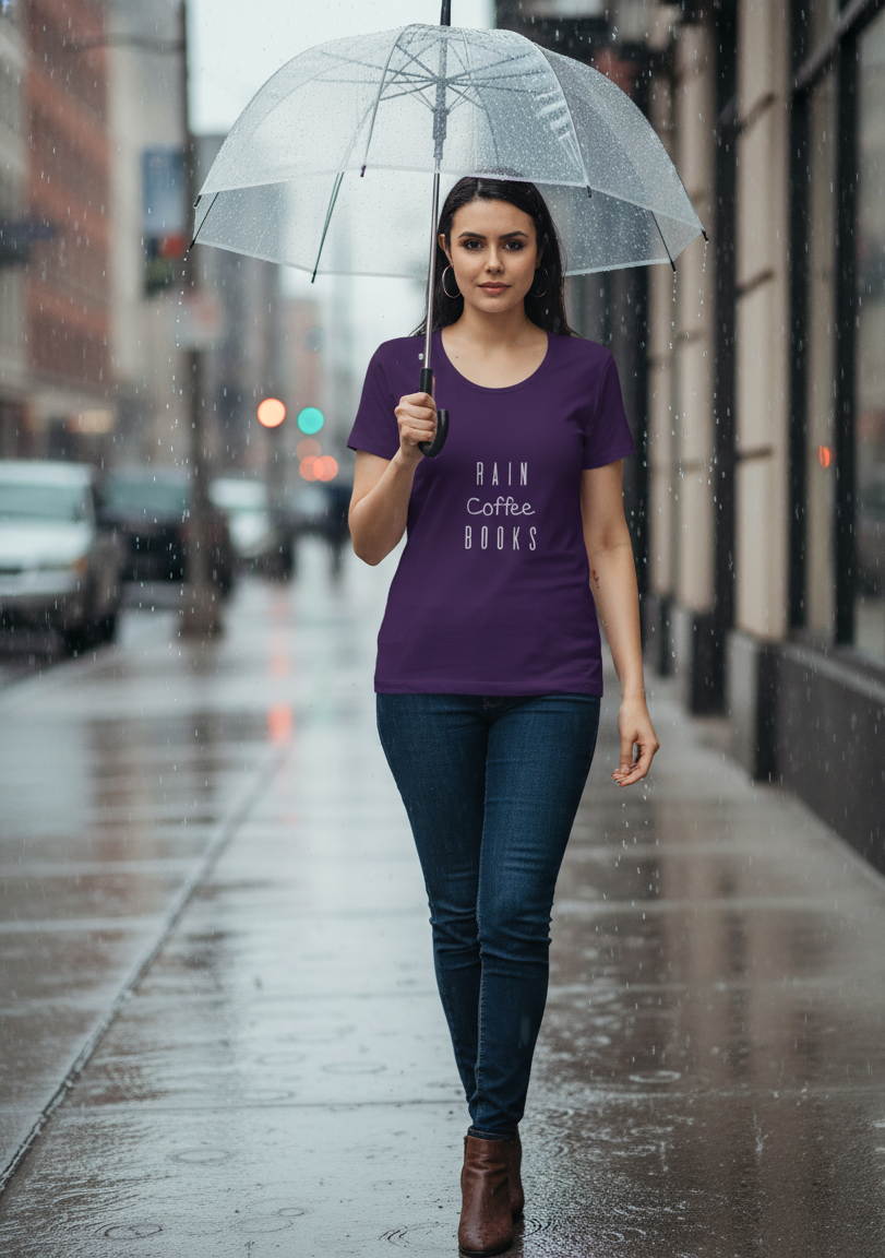 Rain Coffee Books - Classic T-Shirt (6 Colors)