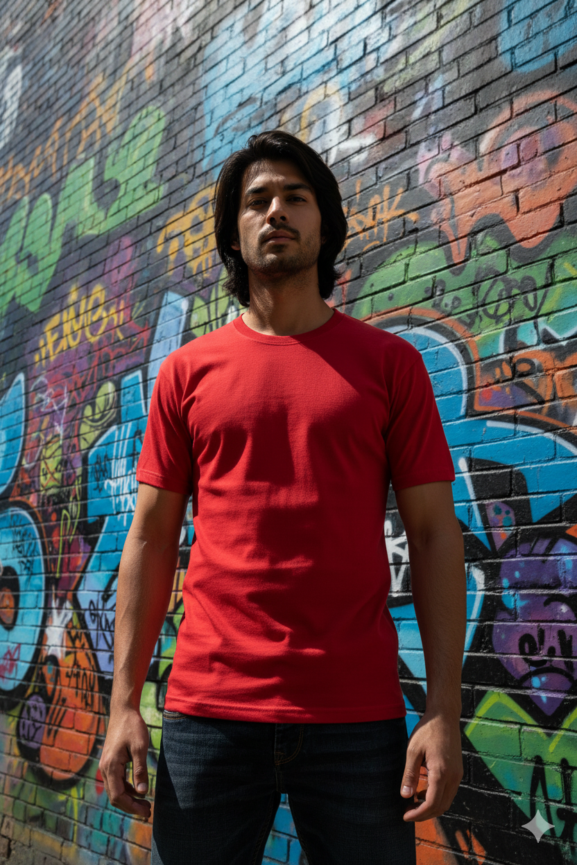 Plain - Men's Basic T-Shirts (8 Variants)