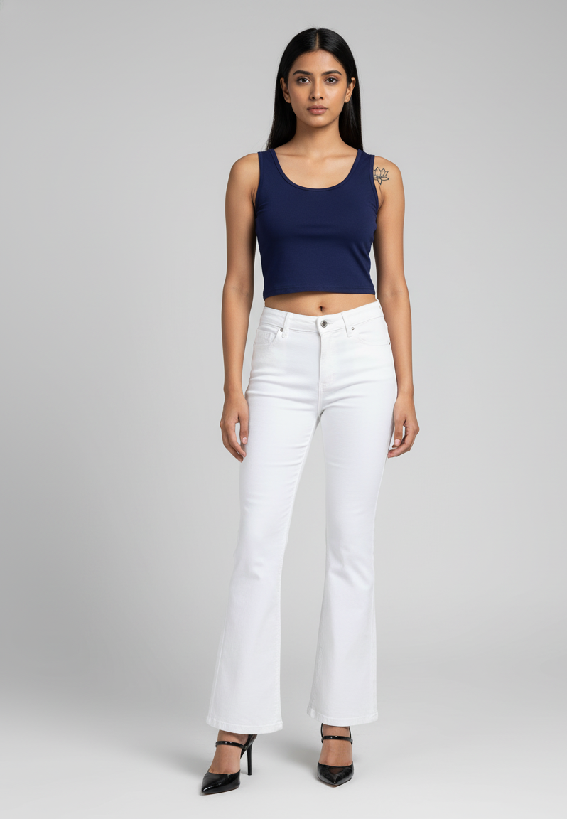 Royal Blue Crop Tank