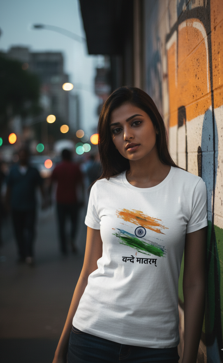Vande Mataram - Women's Crew T-Shirt