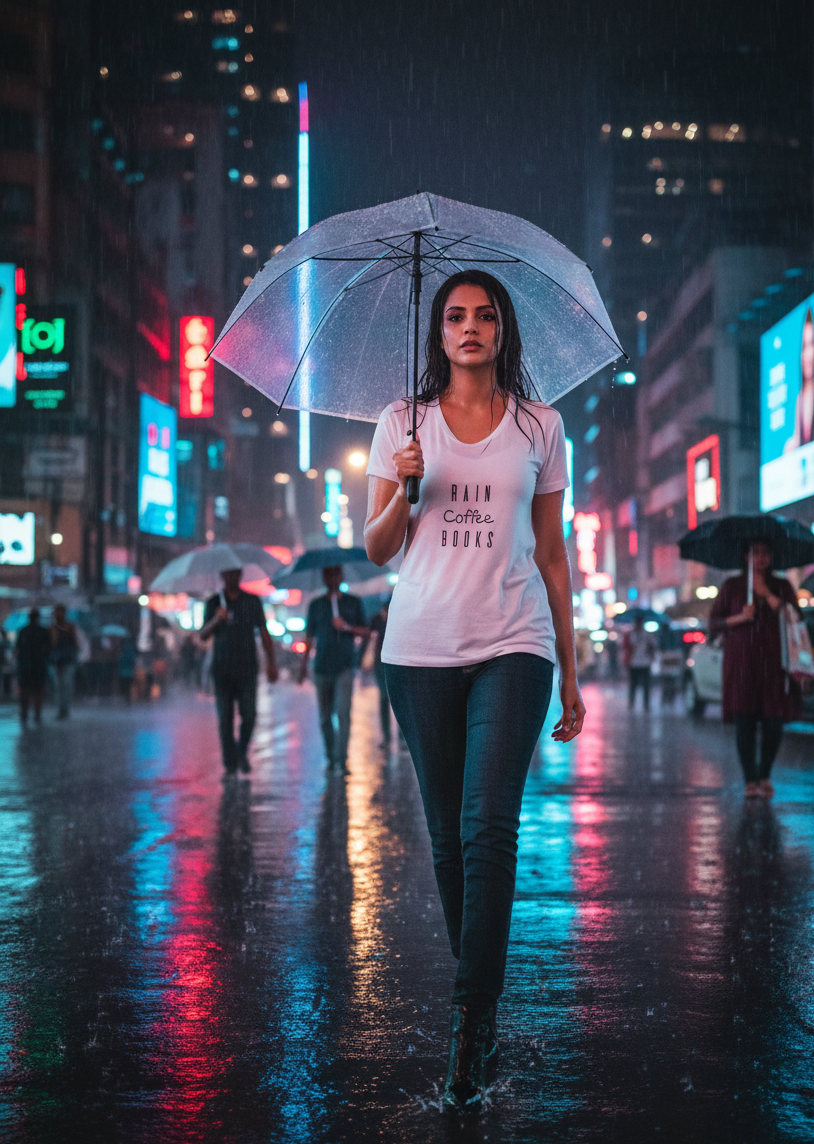 Rain Coffee Books - Classic T-Shirt (4 Colors)