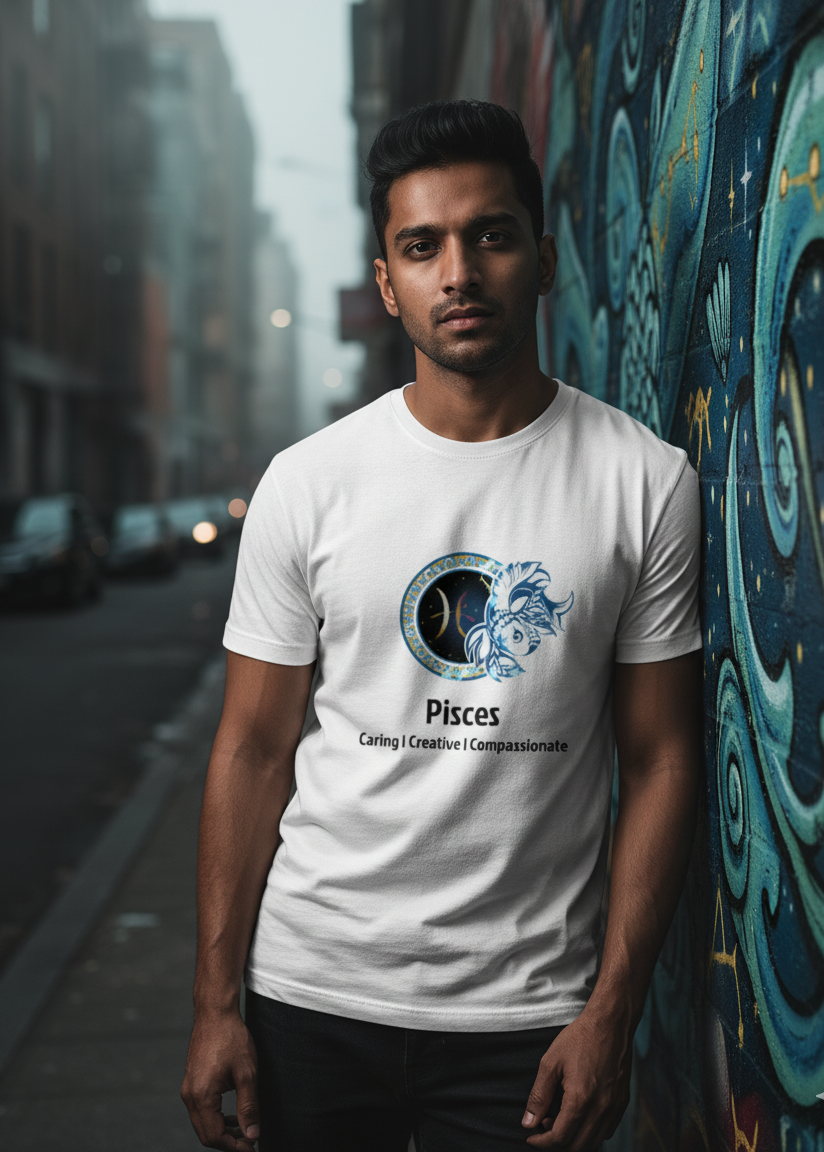 Zodiac Pisces - Men's Basic T-Shirt
