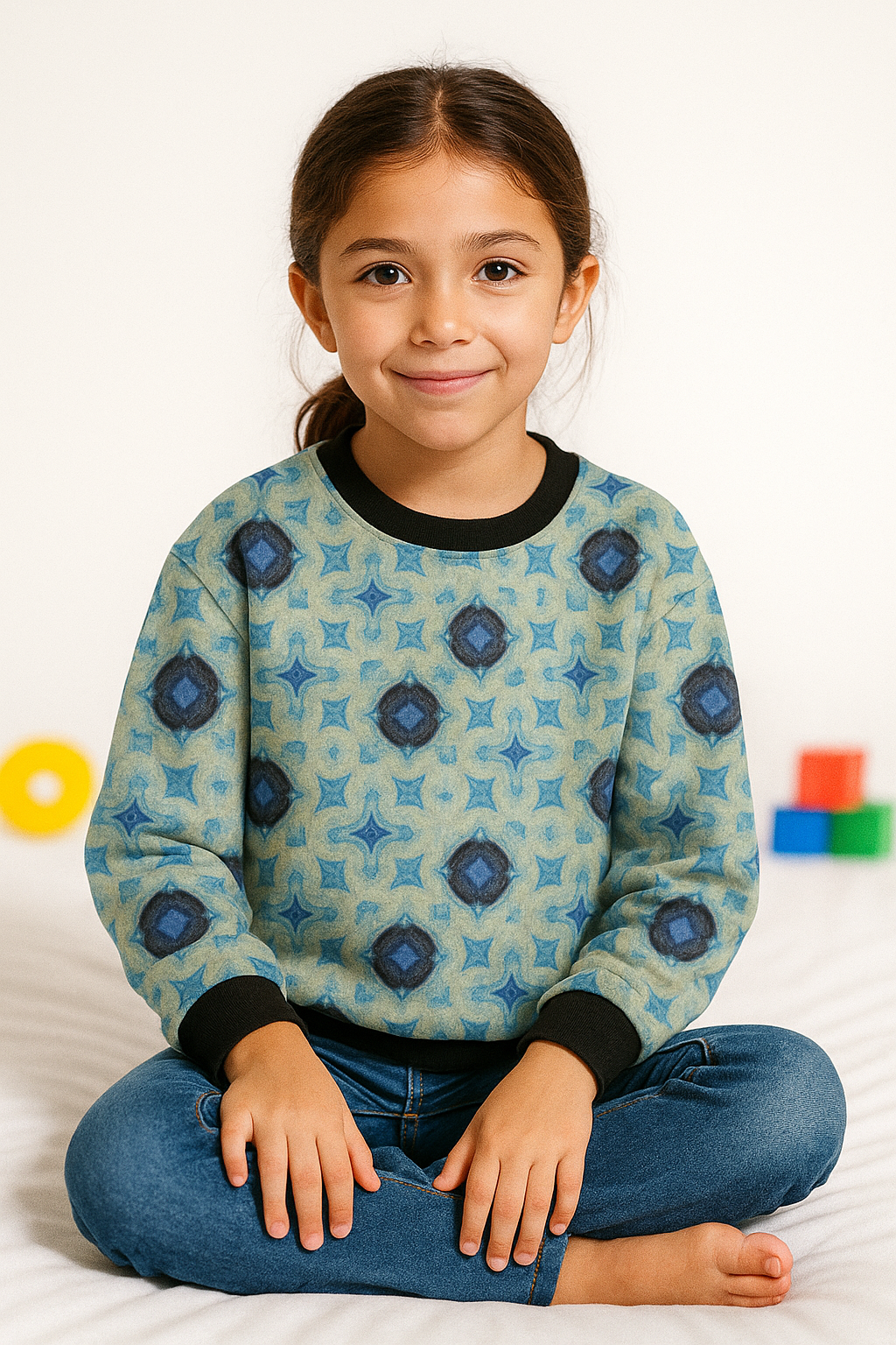 Art AOP Kids Sweatshirt