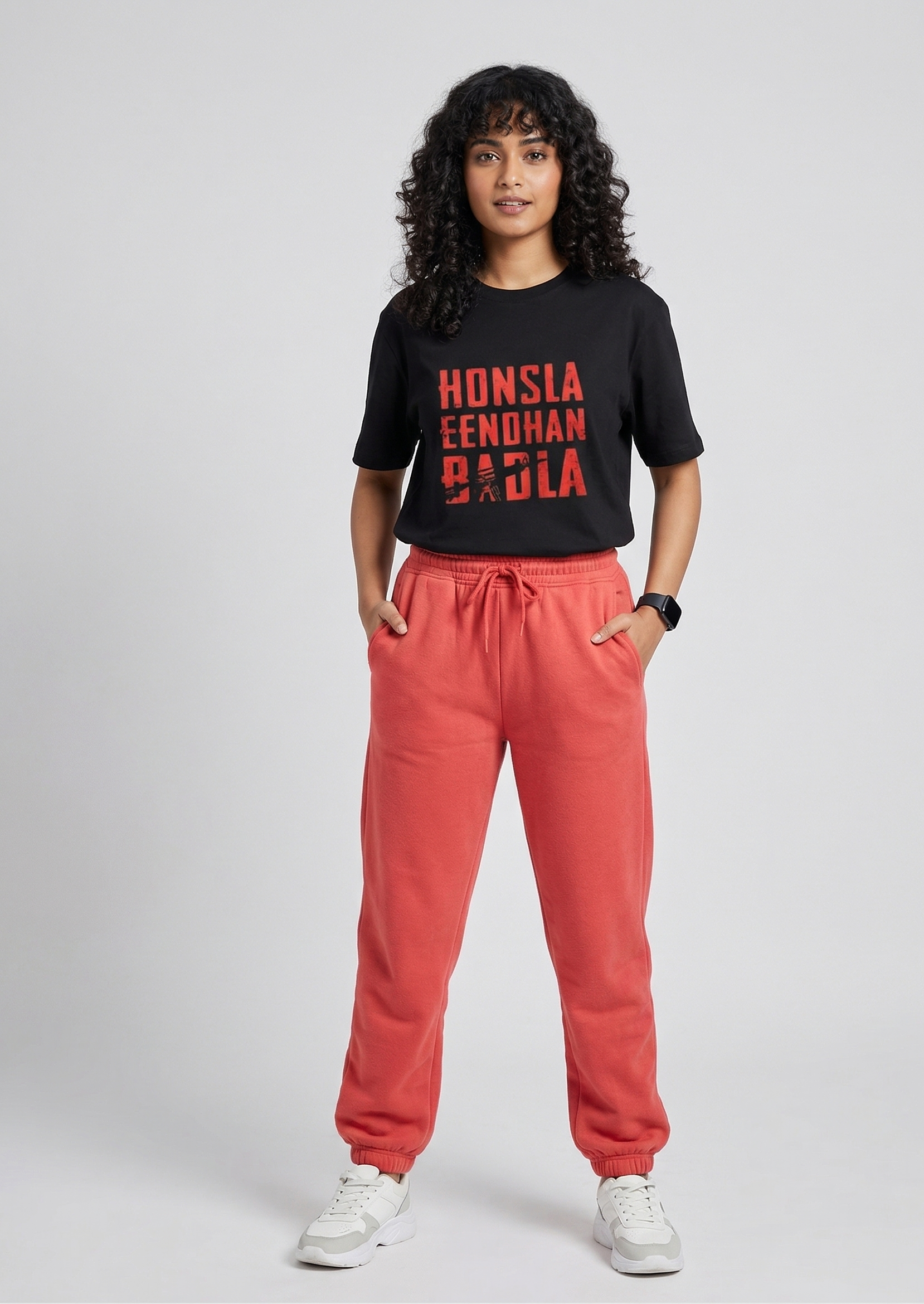 Women's Dhurandhar Honsla Eendhan Badla - Cotton Stretch T-shirt