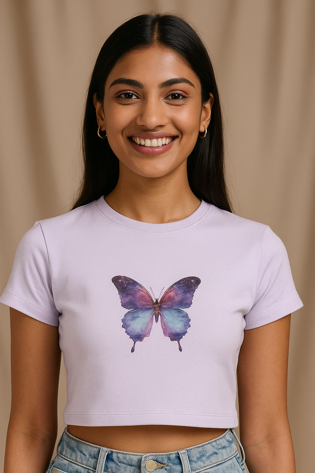 Butterfly Lavender - Baby Tee