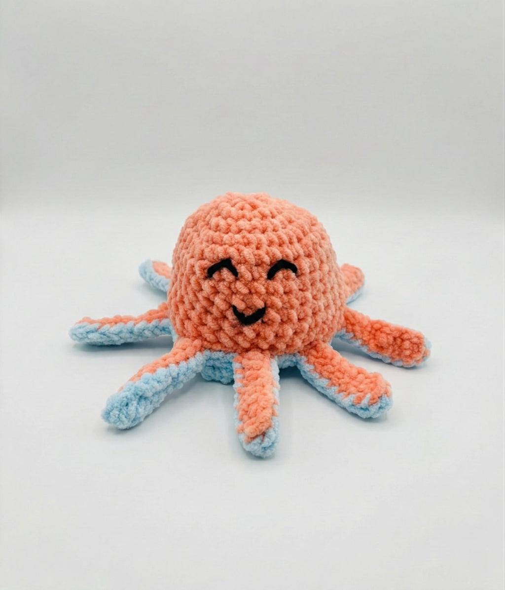 Crochet Reversible Octopus Plushie
