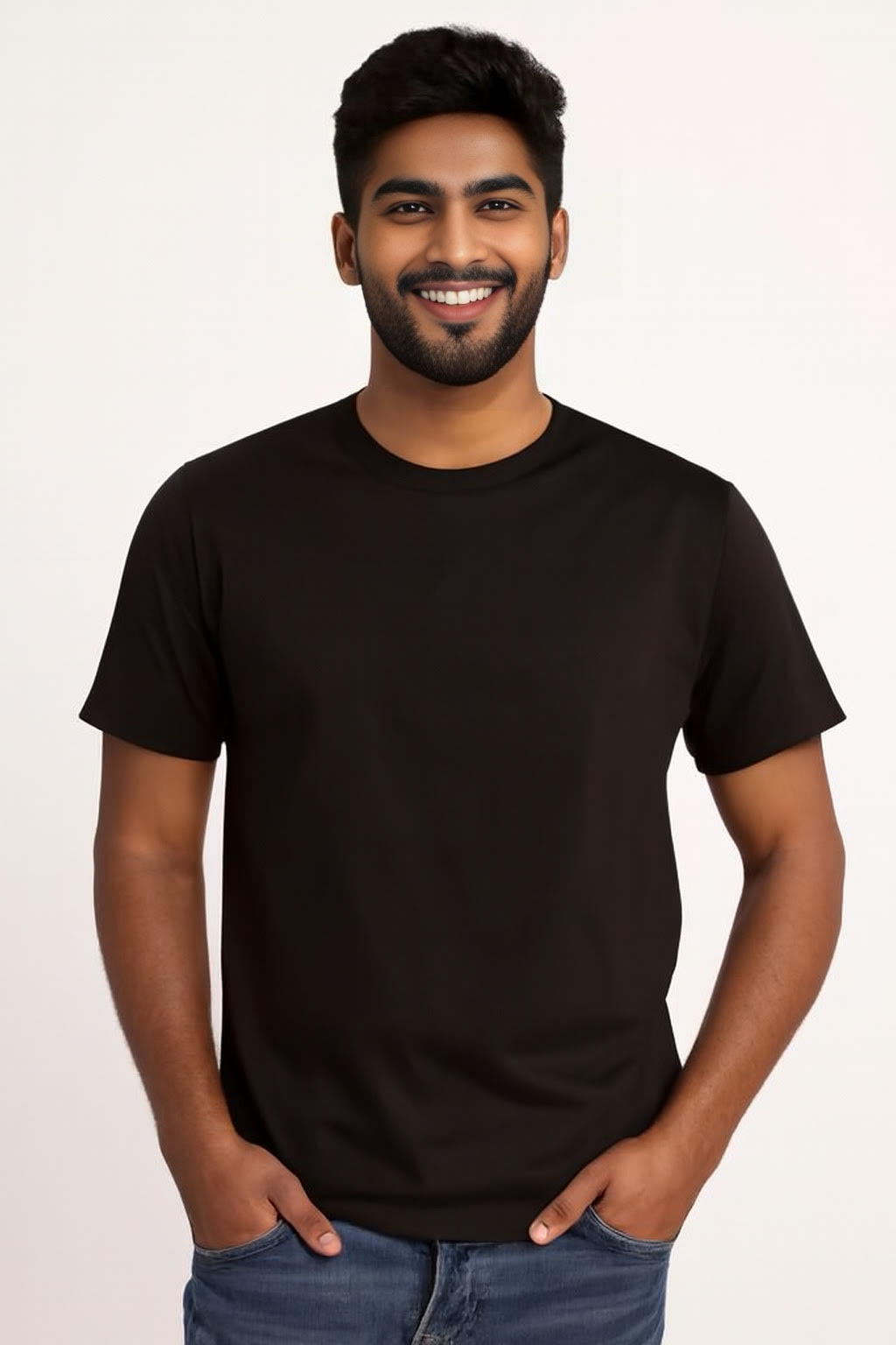 Plain - Cotton Stretch T-Shirts (8 Variants)