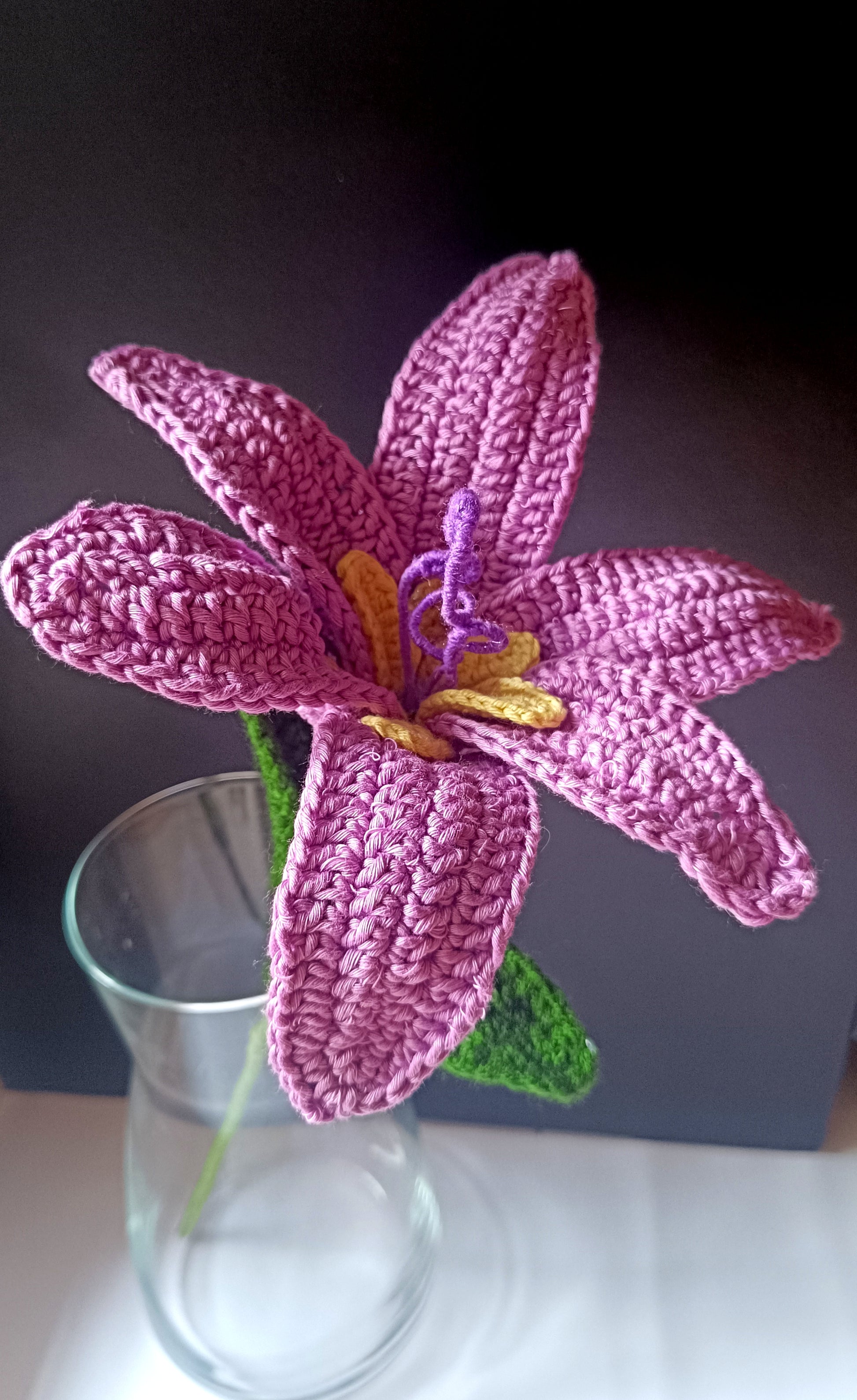 Crochet - Purple Sundrop Lily