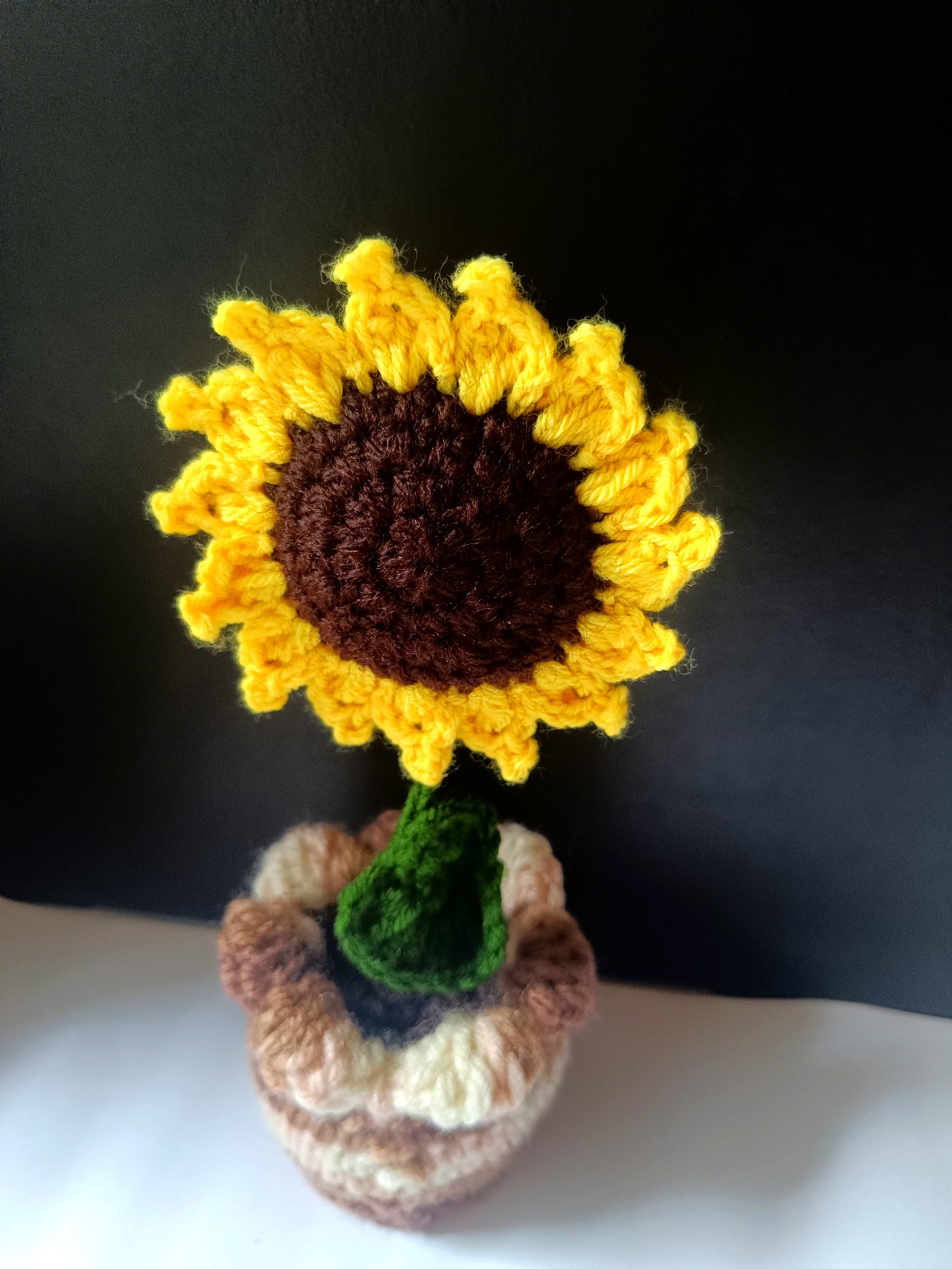 Crochet - Sunflower Pot
