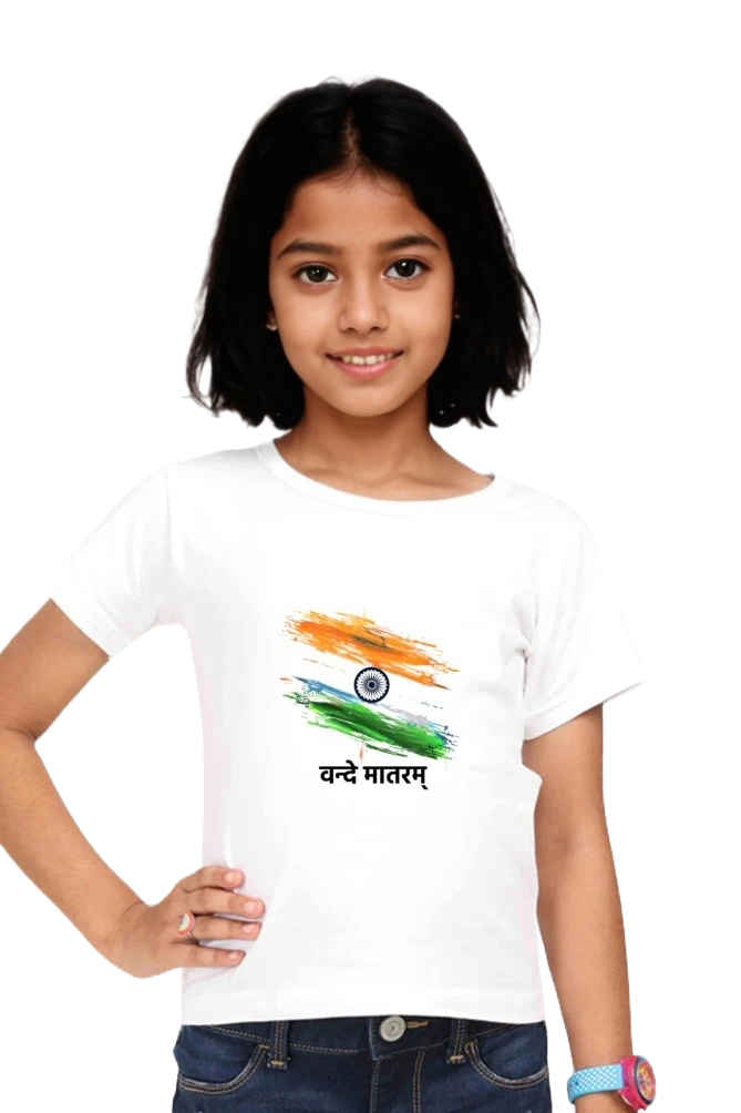 Vande Mataram - Girls's Round Neck T-Shirt