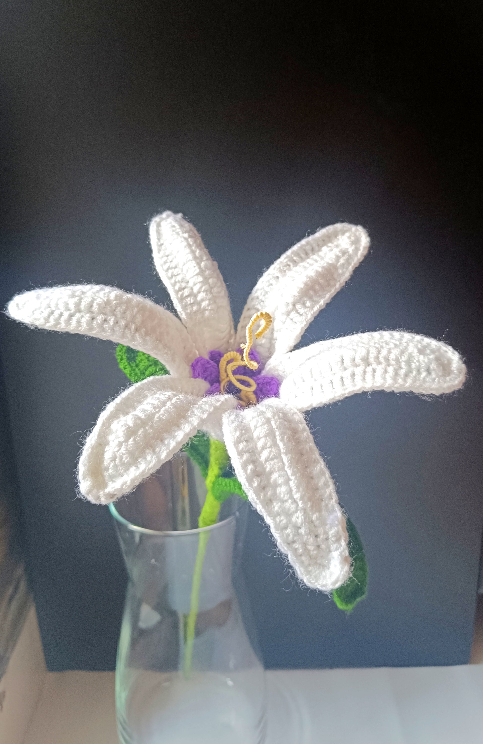 Crochet - White Sundrop Lily